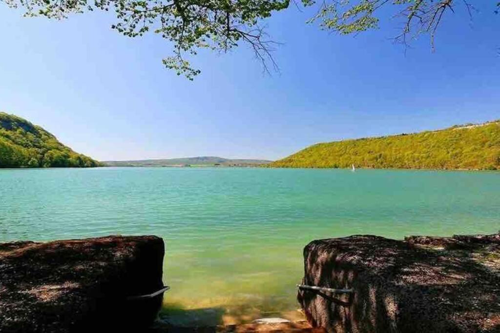 Maison/Gite Familial Dans Le Jura A 200M Du Lac Avec Piscine Privee Marigny  Екстер'єр фото